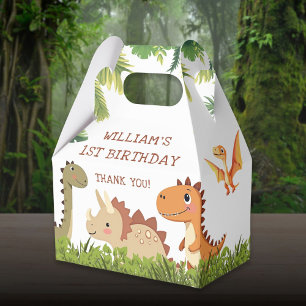 Ballotins Boîte de cadeau de fête d'anniversaire de dinosaur