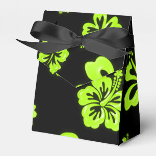 Ballotins Boîte de cadeau de fête de fleur d'hibiscus jaune