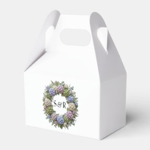 Ballotins Boîte de cadeau de mariage à monogramme couronne d