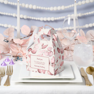 Ballotins Boîte de cadeau de Quinceañera en or rose ivoire b