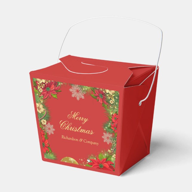 Ballotins Boîte de cadeaux de Noël pour la fête d'entreprise (Verso)