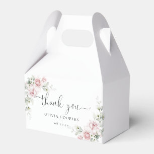 Ballotins Boîte de cadeaux pour une baby shower avec fleurs 