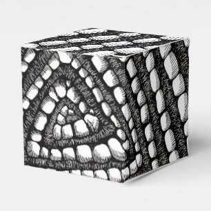 Ballotins Boîte de faveur d'art de stylo détaillé triangle a