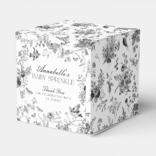 Ballotins Boîte de faveur de Baby Sprinkle Florale Toile De