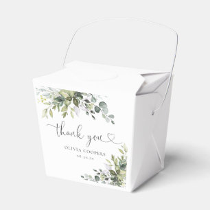 Ballotins Boîte de faveur de douche de bébé d'eucalyptus élé