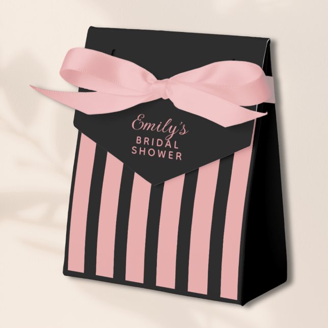 Ballotins Boîte de faveur de douche nuptiale sur le thème Em (Bridal Shower Favor Box)
