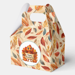 Ballotins Boîte de faveur de feuilles d'automne