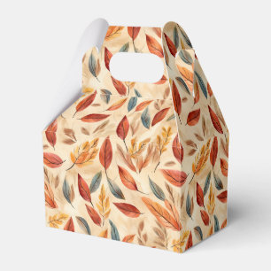 Ballotins Boîte de faveur de feuilles d'automne