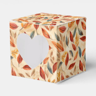 Ballotins Boîte de faveur de feuilles d'automne