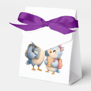 Ballotins Boîte de faveur de frères et sœurs d'oiseau doux