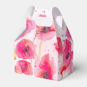 Ballotins Boîte de faveur de gâteau de mariage floral de pav