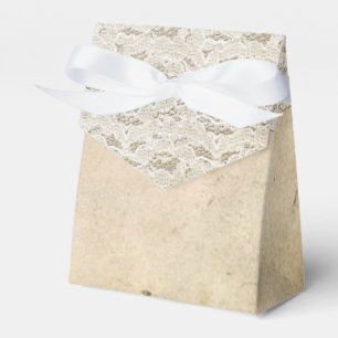 Ballotins Boîte de faveur de mariage de romance rustique de 