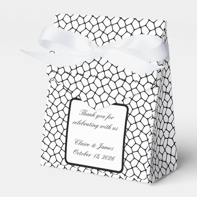Ballotins Boîte de Faveur de Mariage gothique - Moth & dente (Verso)