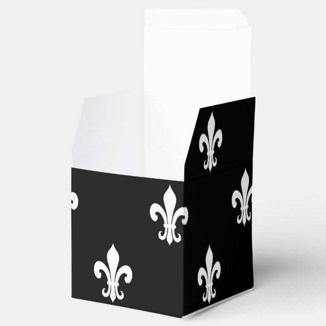Ballotins Boîte de faveur de mariage personnalisée | fleur d (Ouvert)