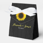 Boîte de faveur de mariage Sunflower