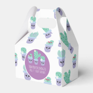 Ballotins Boîte de Faveur de Motif de Cactus Mignon Dessin A
