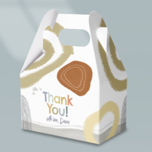 Ballotins Boîte de Faveur de Naissance Moderne Colorée Merci
