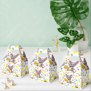 Ballotins Boîte de faveur de pignon Mignon fromage de souris