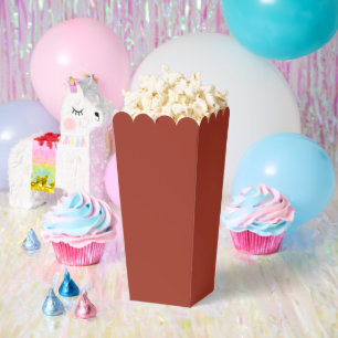 Ballotins Boîte de faveur de pop-corn Rouge Brique