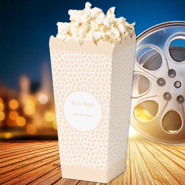 Ballotins Boîte de faveur de Terrazzo - Orange Peach Popcorn (Terrazzo - Orange Peach Popcorn Favor Box-Popcorn Movie by Leapfroglisics Shop)