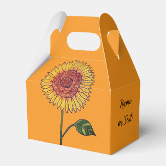 Ballotins Boîte de faveur de tournesol