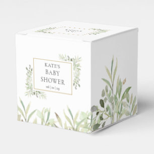 Ballotins Boîte de faveur de verdure élégante pour Baby Show