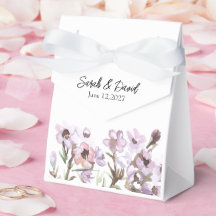Boîte de faveur personnalisée - Élégante Florale V