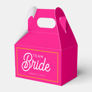 Ballotins Boîte de Faveur Personnalisée Équipe de la Mariée