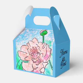 Ballotins Boîte de faveur Pivoine Rose