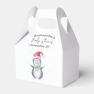 Ballotins Boîte de faveur pour baby shower de bébé manchot a