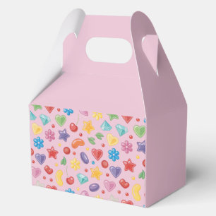 Ballotins “Boîte de Faveurs – Boîte Cadeau Bonbons Roses et 