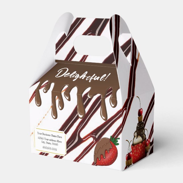 Ballotins Boîte de faveurs de fête Délices Sucrés et Friandi (Verso)