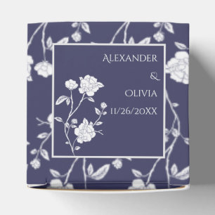 Ballotins Boîte de faveurs de mariage pour Rose de la Marine