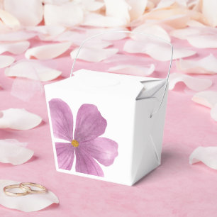 Ballotins Boîte de Faveurs Florale Élégante en Aquarelle Vio