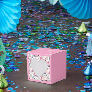 Ballotins Boîte de Fête Bébé Fleur Rose