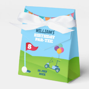 Ballotins Boîte de fête d'anniversaire sur le thème de Golf