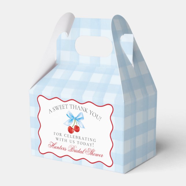 Ballotins Boîte de Fête de Mariage Cherry Sweet Blue Coquett (Verso)