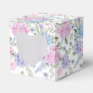 Ballotins Boîte de friandises à motif d'hortensia pour fête