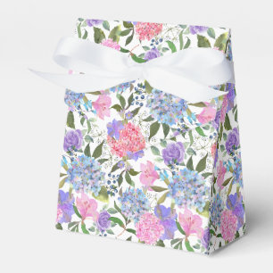 Ballotins Boîte de friandises à motif d'hortensia pour fête