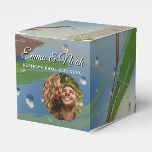 Ballotins Boîte de friandises aux coups de pinceau Vert, Mar