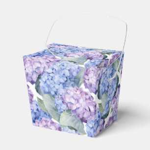 Ballotins Boîte de friandises pour fête aux hortensias