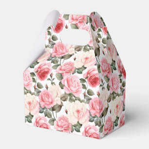 Ballotins Boîte de friandises pour fête aux roses roses