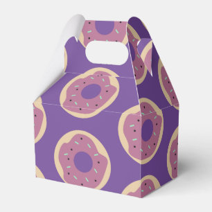 Ballotins Boîte de friandises pour fête : Donuts glacés avec