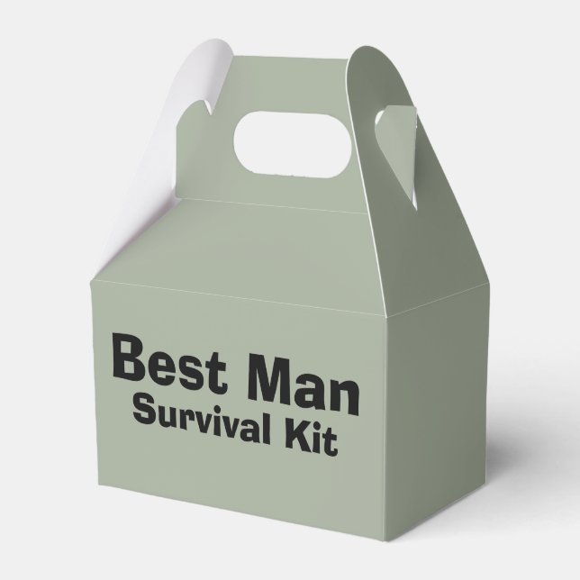 Ballotins Boîte de kit de survie "Best Man" (Verso)
