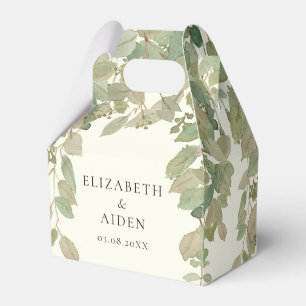 Ballotins Boîte de mariage Eucalyptus