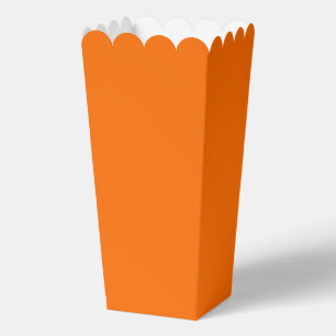 Ballotins Boîte de pop-corn orange tigre en faveur