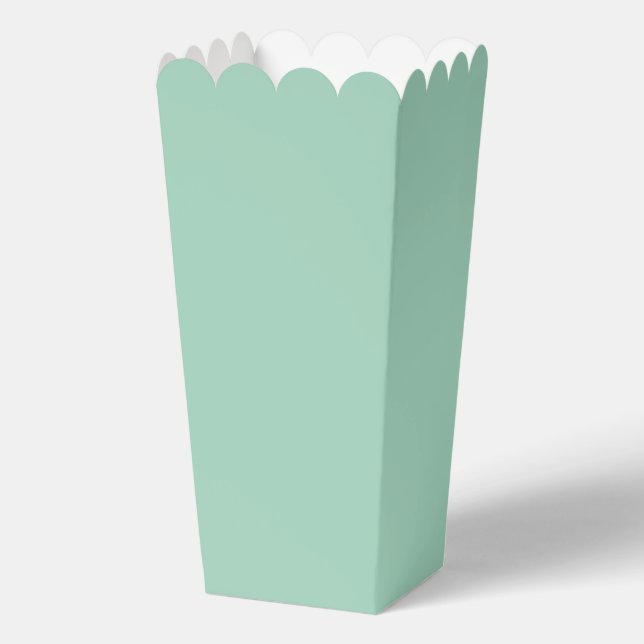 Ballotins Boîte de Popcorn Seafoam en faveur (Recto)