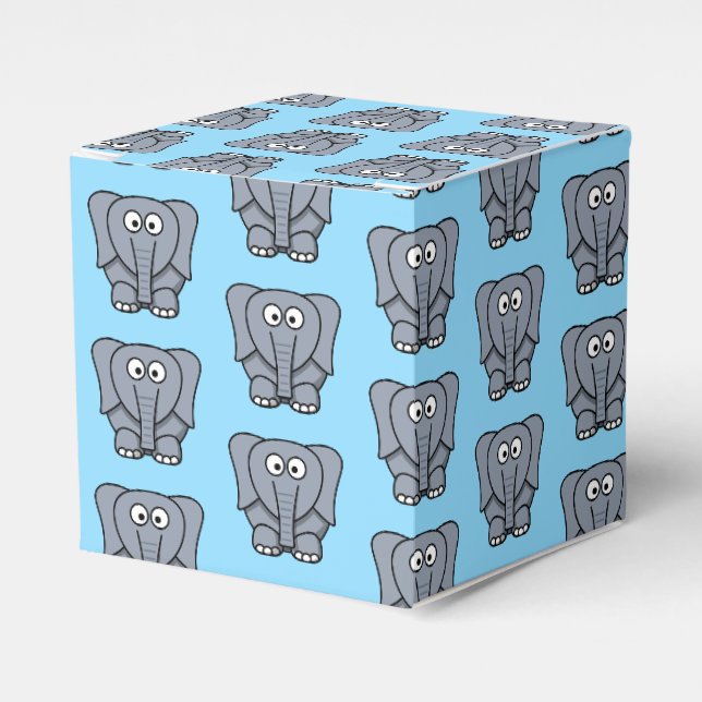 Ballotins Boîte de préférence de la fête des éléphants (Verso)