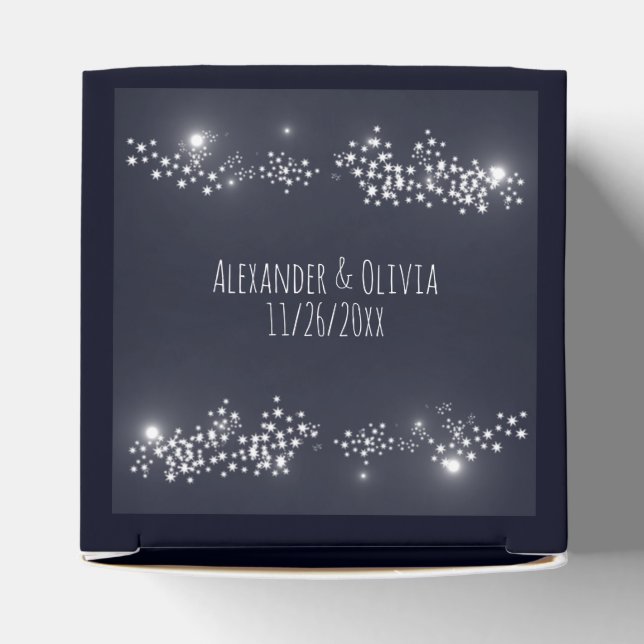 Ballotins Boîte de préférence de mariage lumière étoile (Haut)
