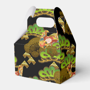 Ballotins boîte de préférence du parti motif japonais